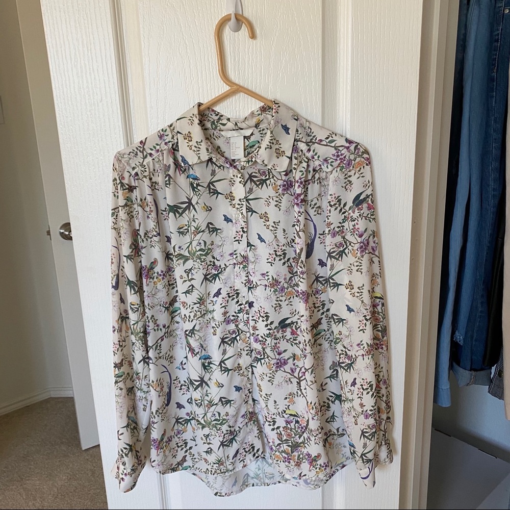 H&M button down blouse